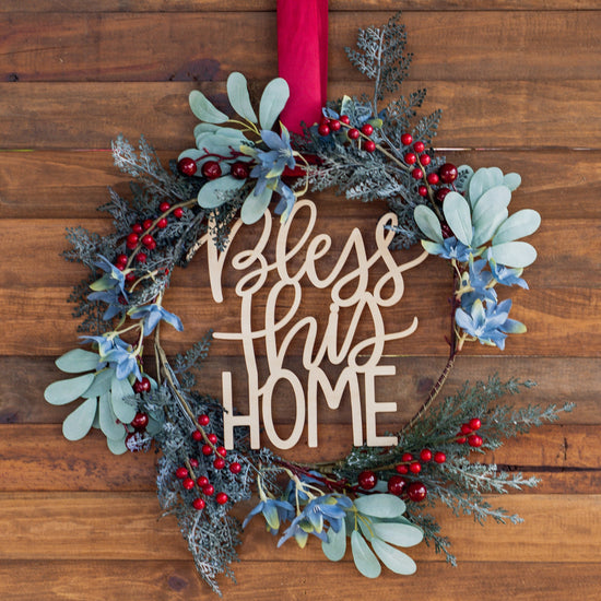 Believe - Wreath with Ready Made Wooden Plaque