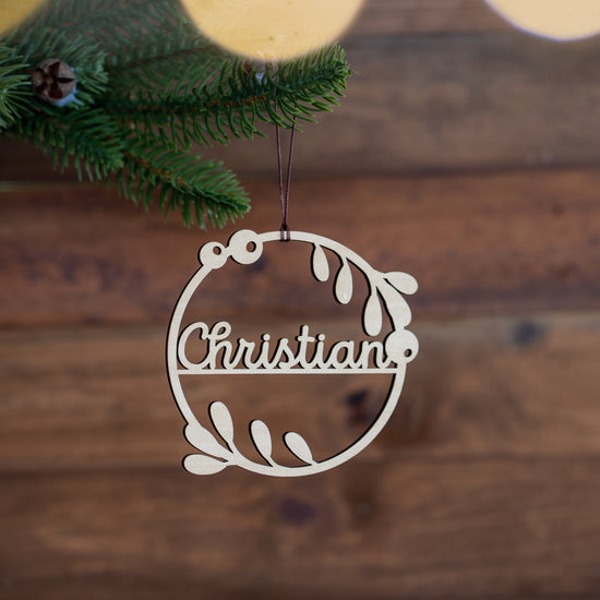 Mistletoe - Personalised Christmas Ornaments