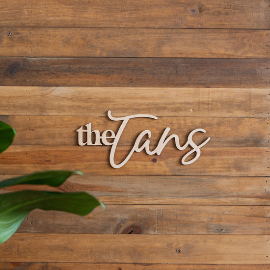 Personalised Wooden Family Plaque