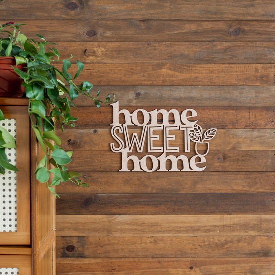 Home Sweet Home Bold Wooden Plaque