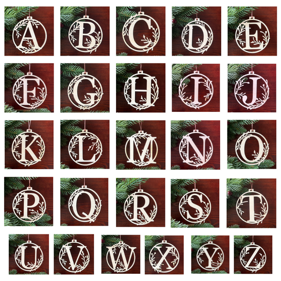 A-Z Ready Made Christmas Ornament